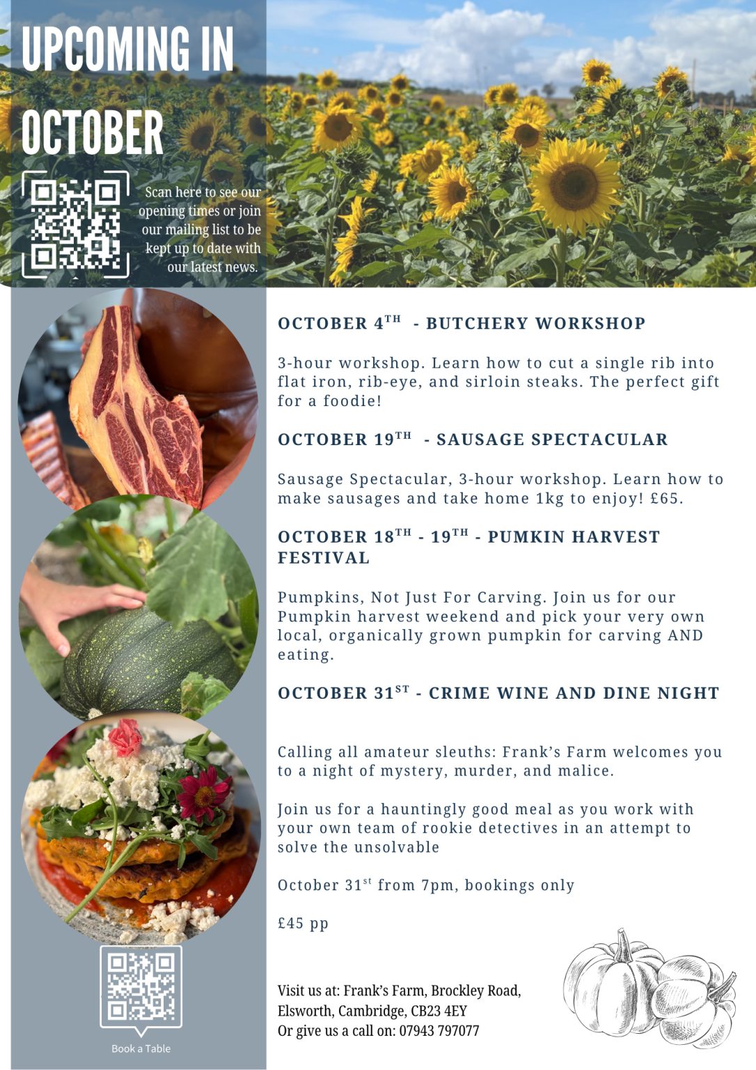 October Farm Humor Upcoming in October - Franks Farm