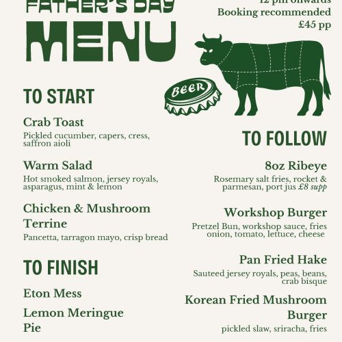 Fathers Day Menu at Franks Farm 2026